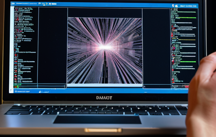 A close-up of hands hovering over a laptop, expressing deep frustration. The laptop screen displays a distorted, pixelated image with error messages and flickering visuals, symbolizing a complete breakdown in communication. Abstract, broken digital lines and disconnected pathways subtly extend from the device, illustrating the failure of hidden software bridges (drivers). The overall mood is dark and chaotic, emphasizing the common experience of device malfunction due to driver issues.