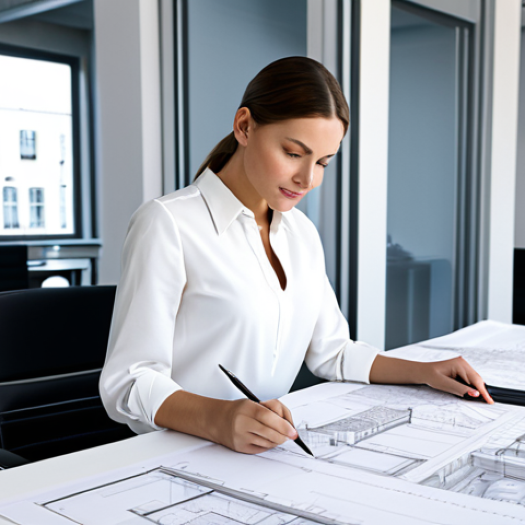 리눅스에서 사용자 계정 관리 방법 - **

A skilled female architect, fully clothed in professional attire (modest blouse, slacks), review...